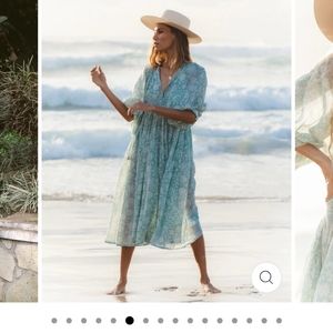 Daughters of india Kyra midi dress jade